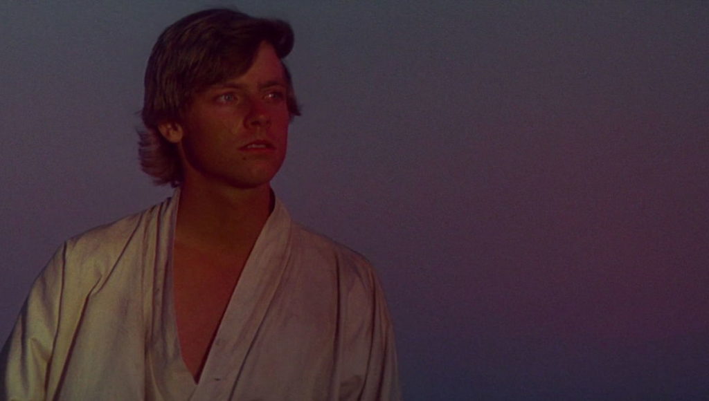 Luke Skywalker binary sunset